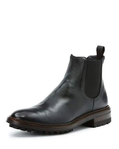 Frye Men's Greyson Leather Chelsea Boot In Black