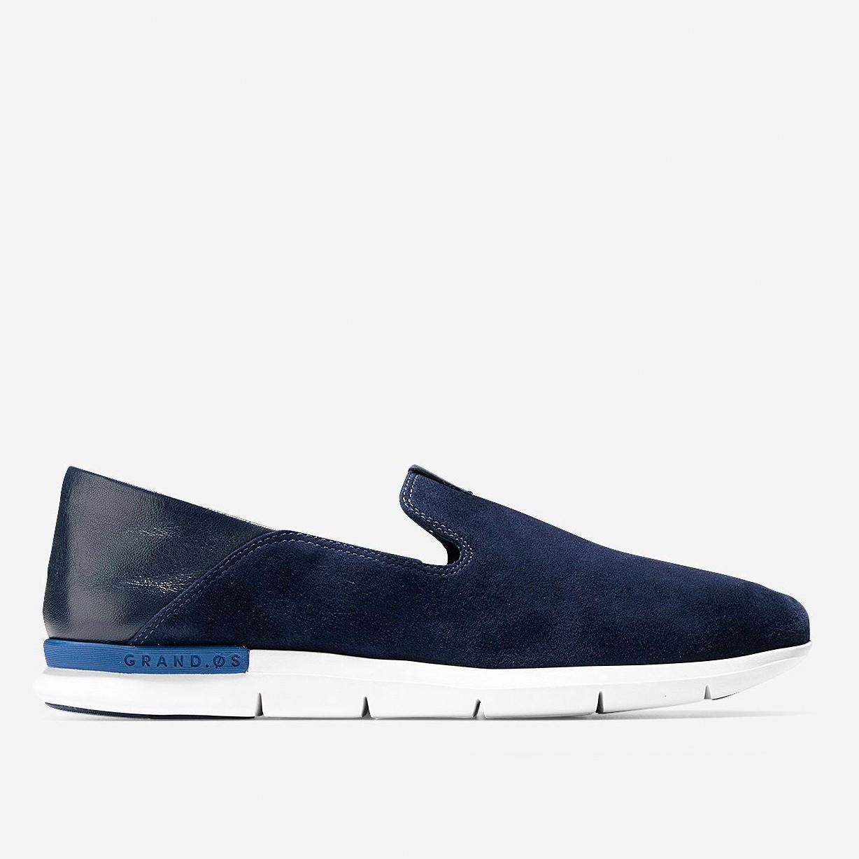 cole haan blue suede loafers