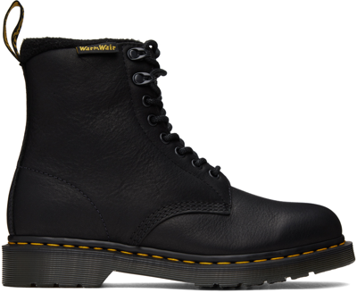 Dr. Martens' 1460 Pascal Warmwair Leather Lace Up Boots In Schwarz