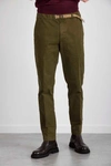 White Sand 88 White Sand Gabardine Pant In Green