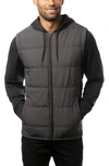 Travismathew Scavenger Zip Hoodie In Heather Black