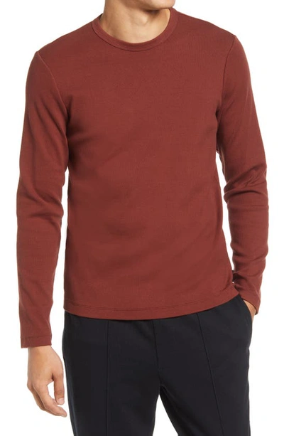 Ag Canon Solid Long Sleeve T-shirt In Dark Hibiscus
