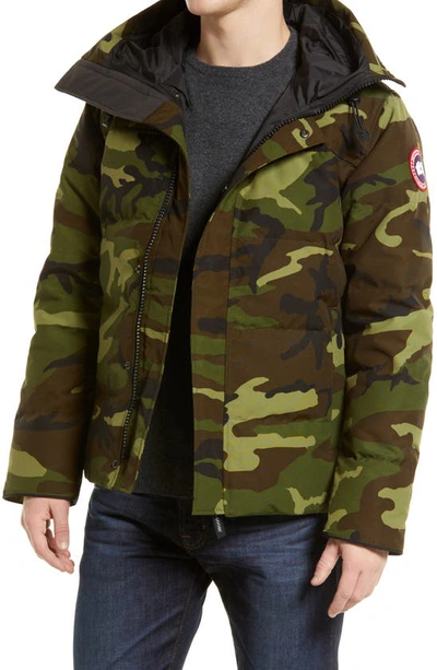 Canada Goose Macmillan Camo Water Resistant Down Parka In Green