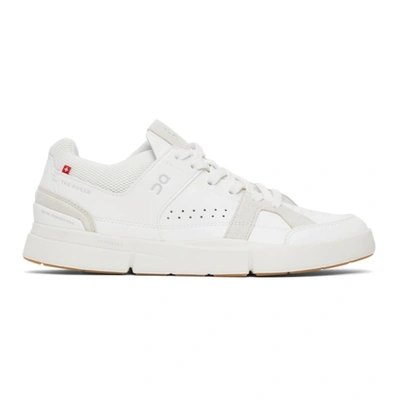 On White Vegan Leather 'the Roger Clubhouse' Sneakers In White | Brze
