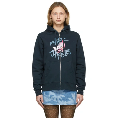heaven by marc jacobs デビル　フーディー Marc Jacobs Heaven Navy Devil's Heart Hoodie In 410 Navy | ModeSens