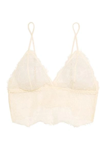 Anine Bing Stretch-lace Soft-cup Bra