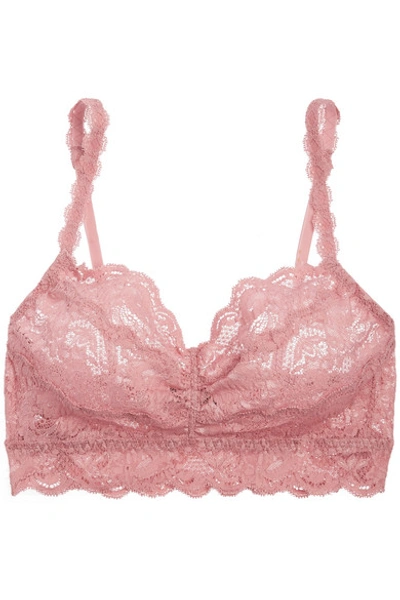 Cosabella Never Say Never Sweetie Stretch-lace Soft-cup Bra In Pink