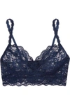 Cosabella Never Say Never Sweetie Stretch-lace Soft-cup Bra In Navy