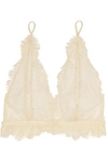 Anine Bing Lace Soft-cup Bra In White