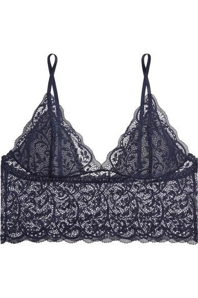 Hanky Panky Queen Anne's Stretch-lace Soft-cup Bra