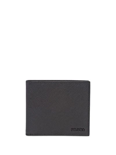 Prada Saffiano Leather Wallet In Black