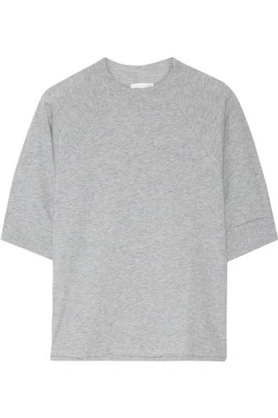 Skin Pima Cotton-jersey Pajama Top In Gray