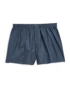 Hanro Dot-print Mid-rise Cotton Boxers In Blue Pattern