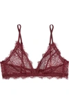 Anine Bing Stretch-lace Soft-cup Bra