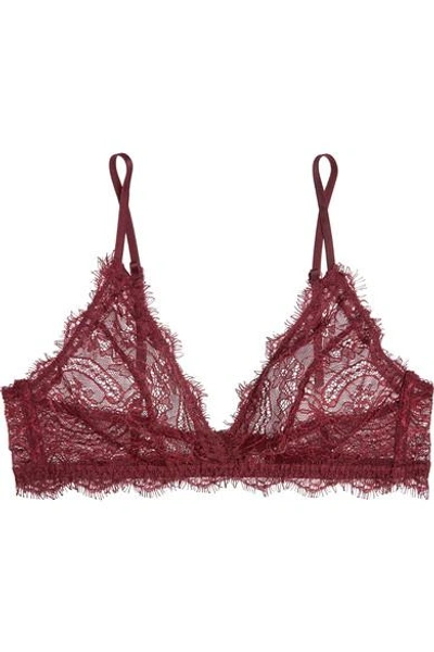 Anine Bing Stretch-lace Soft-cup Bra