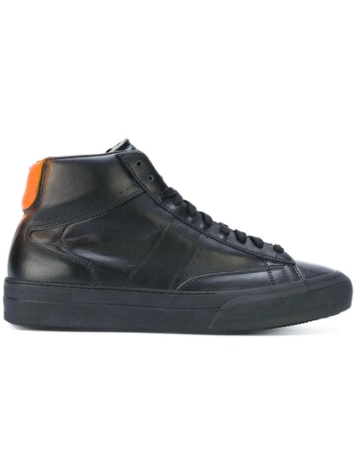 Maison Margiela Mid Black Leather Sneakers