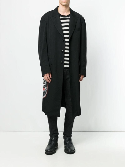 Yohji Yamamoto Single Breasted Coat - Black