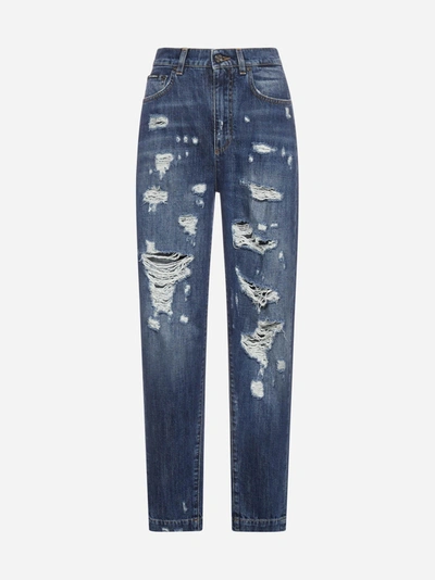 Dolce & Gabbana Distressed Boyfriend Jeans