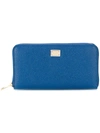 Dolce & Gabbana Dauphine Zip-around Wallet In Marine