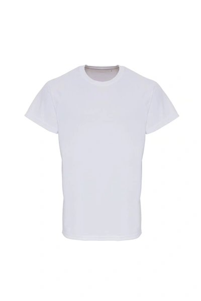 Tridri Mens Embossed Sleeve T-shirt (white)