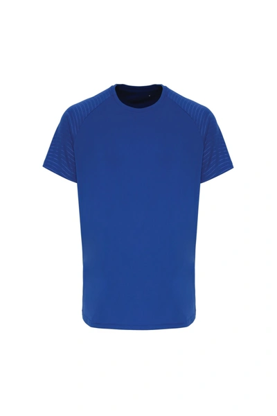 Tridri Mens Embossed Sleeve T-shirt (royal Blue)