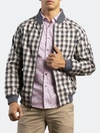 Lords Of Harlech Barry Gingham Jacket Black Cream