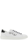 Msgm 'never Look Back' Lace-up Sneakers In Black