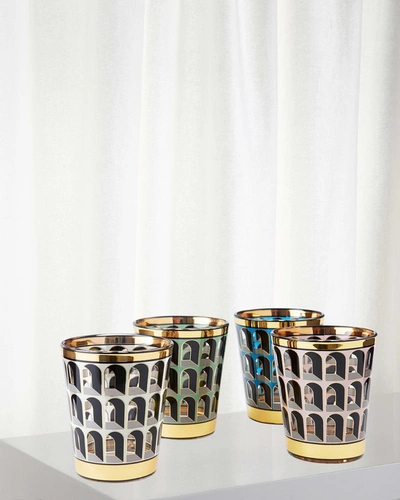 Jonathan Adler Arcade Boxed 4-piece Glassware Set In Multi