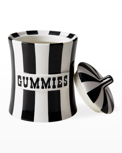 Jonathan Adler Vice Gummies Canister In Black White