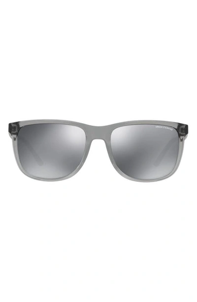 Ax Armani Exchange 64mm Oversize Sunglasses In Grey