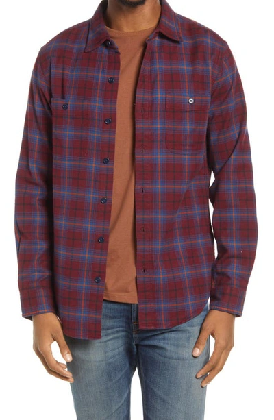 Bonobos Slim Fit Plaid Stretch Flannel Button-up Shirt In Bracken Plaid - Gooseberry