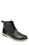 Vance Co. Lucien Vegan Leather Cap Toe Boot In Grey