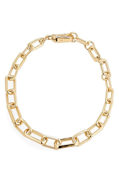 Nadri Gemma Pave Chain Link Bracelet In 18k Gold Plate
