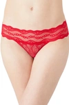 B.tempt'd By Wacoal 'lace Kiss' Bikini In Crimson Red