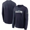 Nike Men's Primary Logo (nfl Seattle Seahawks) Menâs Long-sleeve T-shirt In Blue