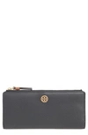 Tory Burch Walker Slim Zip Wallet In Black