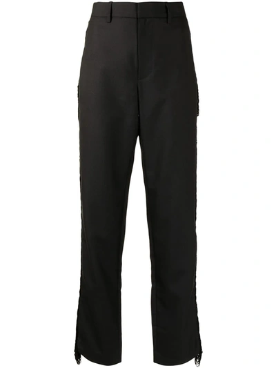 Dion Lee Fringe Detail Trousers In Black