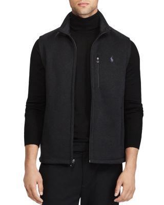 polo ralph lauren fleece mockneck vest