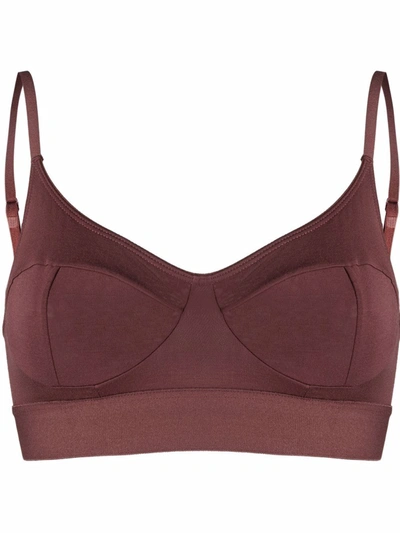 Baserange Balconette-cup Bra In Purple