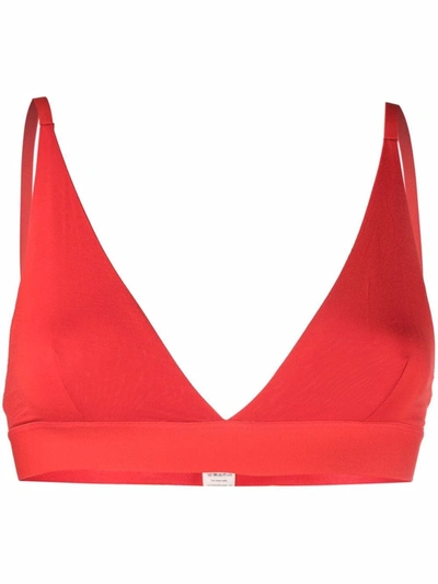 Baserange Triangle-cup Bra In Red