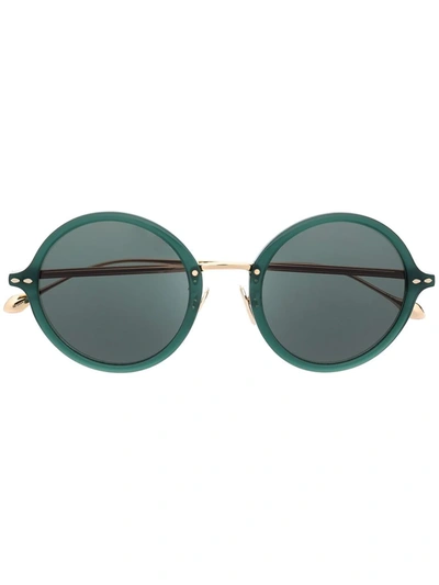 Isabel Marant Eyewear Round Tinted Sunglasses In Green