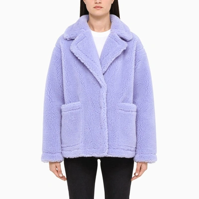 Stand Studio Lilac Sheep Leather Jacket In Purple