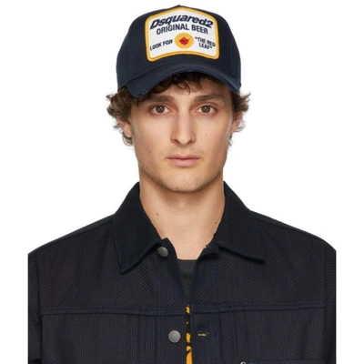 Dsquared2 Blue Baseball Cap With Patch