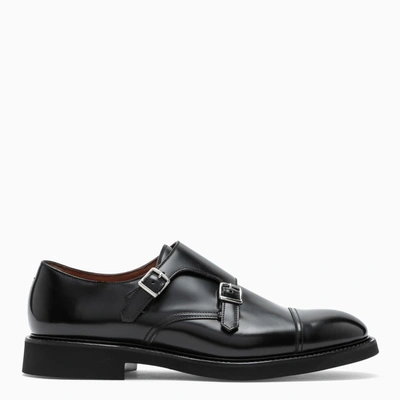 Doucal's Black Derby Monk Shoes