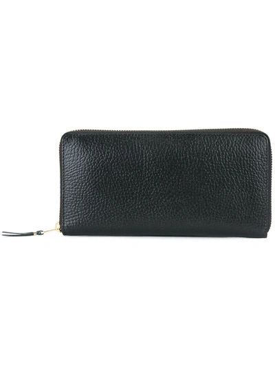 Comme Des Garçons Zipped Around Wallet In Black