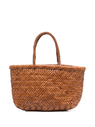 DRAGON DIFFUSION Santa Croce Big woven leather tote