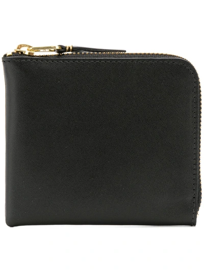 Comme Des Garçons Homme Deux Zip Around Wallet In Black