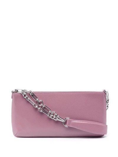 By Far Holly Lavender Gloss Grained Leather Bag In Purple