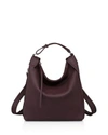 Allsaints Small Kita Convertible Leather Backpack - Red In Burgundy Red