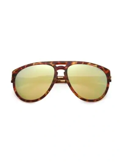 Italia Independent Men's I-sport 56mm Aviator Sunglasses In Brown Multi